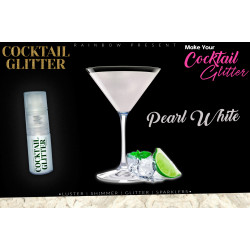 Glitzy Cocktail Glitter and Sparkling Effect | Edible | Pearl White